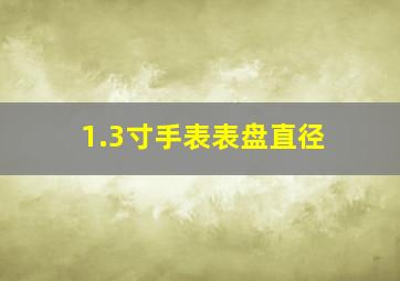 1.3寸手表表盘直径