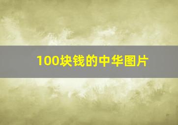 100块钱的中华图片