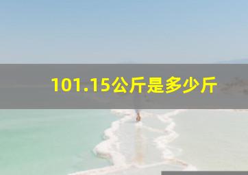 101.15公斤是多少斤