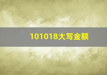 101018大写金额