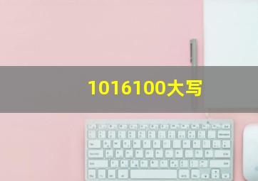 1016100大写