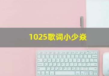 1025歌词小少焱