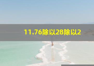 11.76除以28除以2