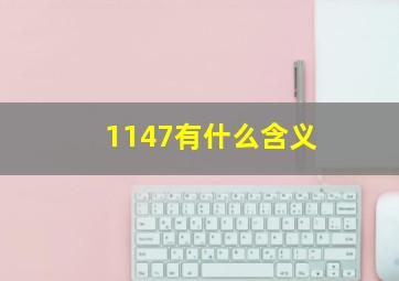 1147有什么含义