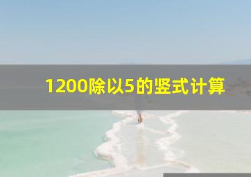 1200除以5的竖式计算