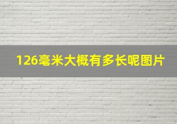 126毫米大概有多长呢图片