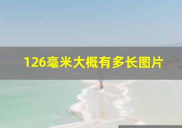 126毫米大概有多长图片