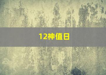 12神值日