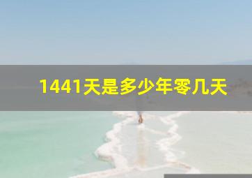 1441天是多少年零几天