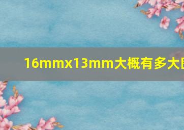 16mmx13mm大概有多大图片