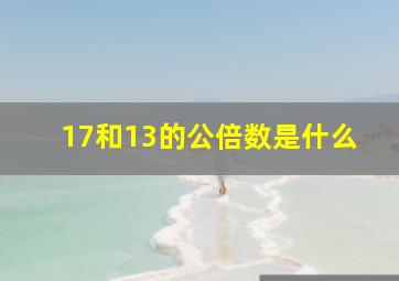 17和13的公倍数是什么