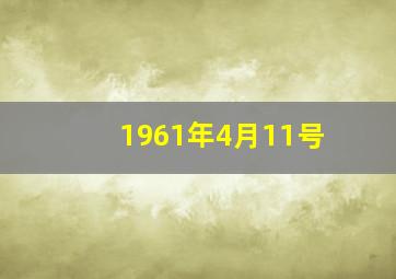 1961年4月11号