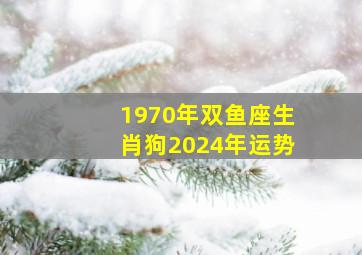 1970年双鱼座生肖狗2024年运势