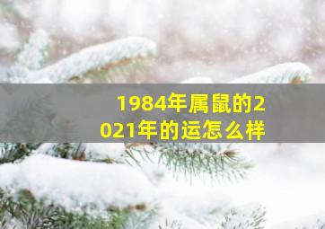 1984年属鼠的2021年的运怎么样