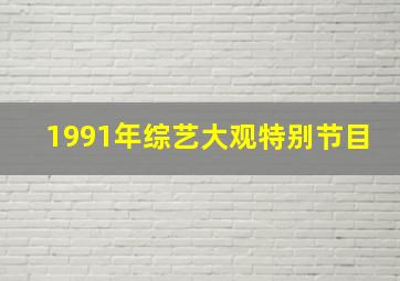 1991年综艺大观特别节目