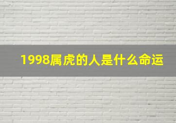 1998属虎的人是什么命运