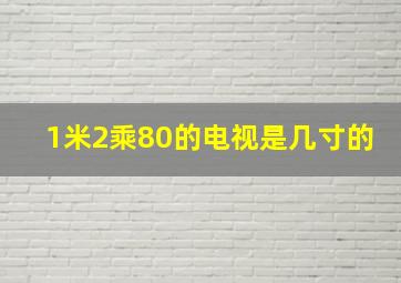 1米2乘80的电视是几寸的