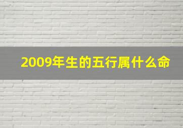 2009年生的五行属什么命