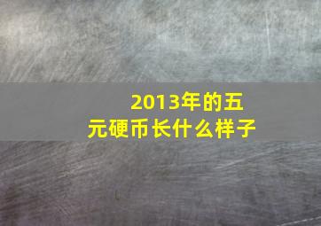 2013年的五元硬币长什么样子