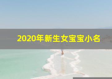 2020年新生女宝宝小名