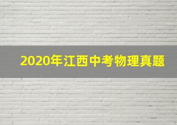 2020年江西中考物理真题