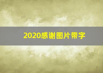 2020感谢图片带字