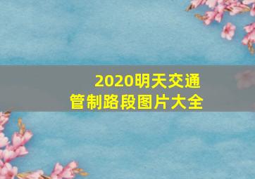 2020明天交通管制路段图片大全