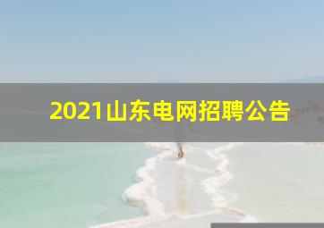 2021山东电网招聘公告