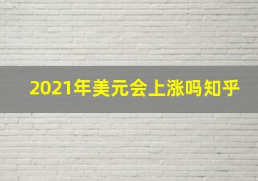 2021年美元会上涨吗知乎