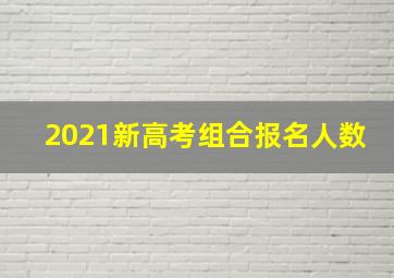 2021新高考组合报名人数