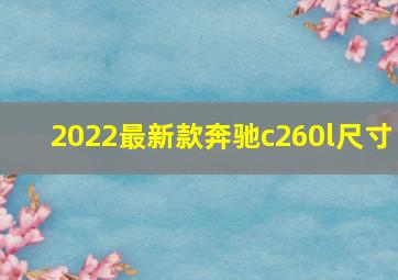 2022最新款奔驰c260l尺寸