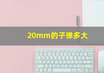 20mm的子弹多大