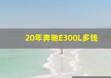 20年奔驰E300L多钱