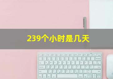 239个小时是几天