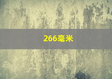 266毫米