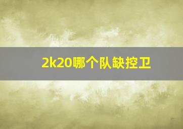 2k20哪个队缺控卫