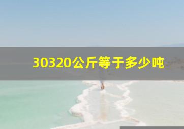 30320公斤等于多少吨