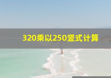 320乘以250竖式计算