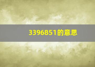 3396851的意思