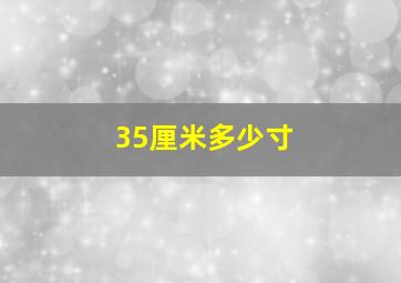 35厘米多少寸