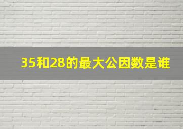 35和28的最大公因数是谁