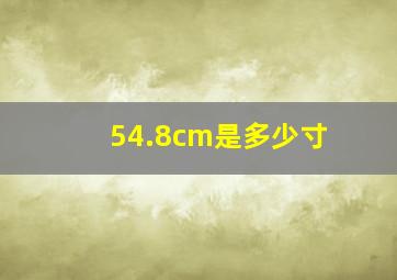 54.8cm是多少寸