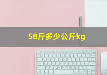 58斤多少公斤kg