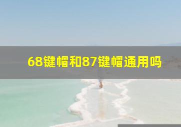 68键帽和87键帽通用吗