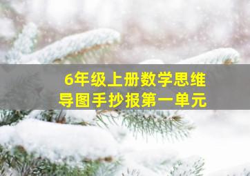 6年级上册数学思维导图手抄报第一单元