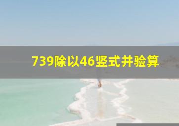 739除以46竖式并验算