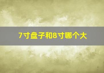 7寸盘子和8寸哪个大