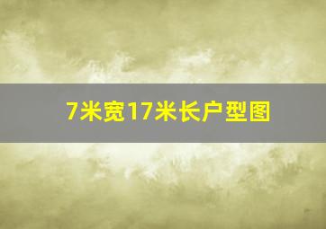 7米宽17米长户型图