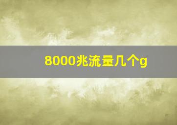 8000兆流量几个g