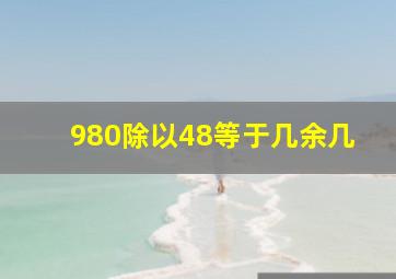 980除以48等于几余几